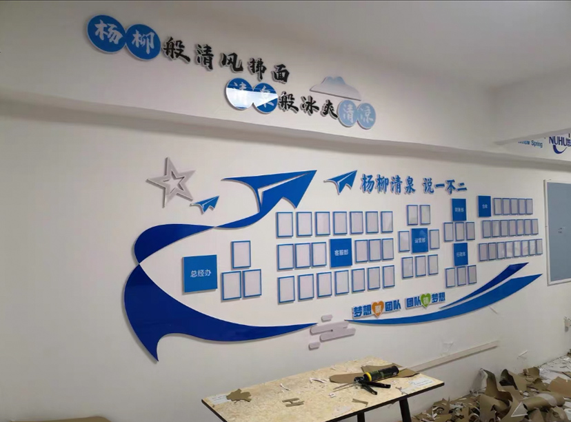 公司風采墻，團隊風采墻設計，員工風采墻制作(圖2)